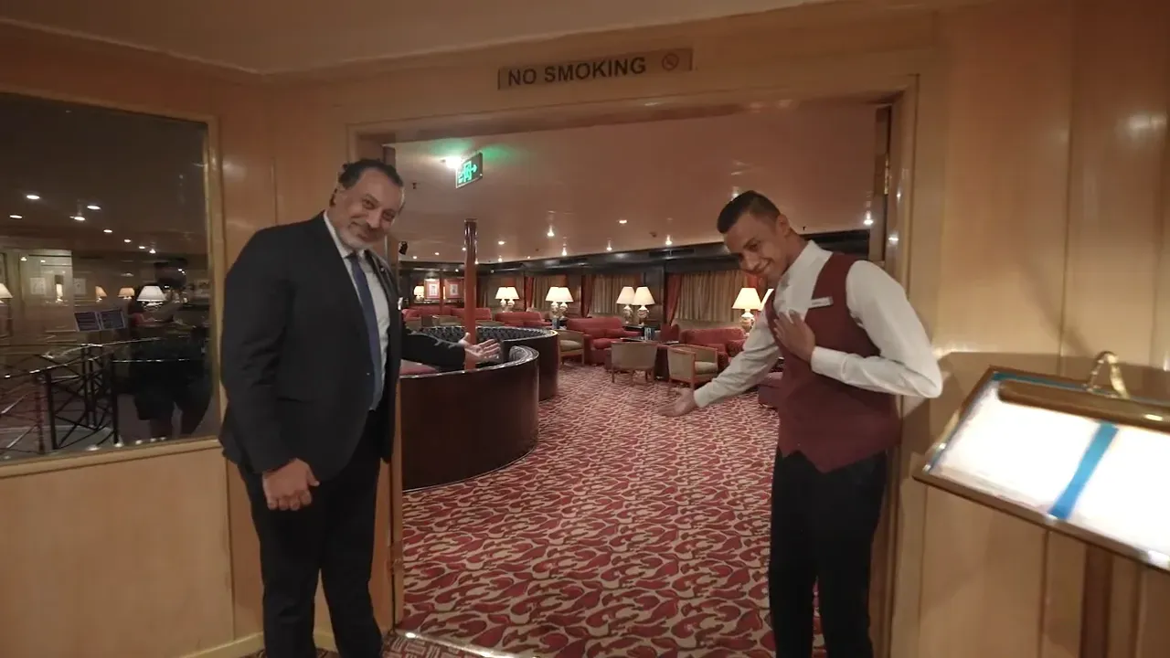 Lounge aboard the JAZ Crown Prince Nile Cruise Nile cruise